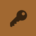 icon of door key